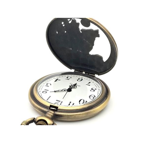 Howling Wolf Pocket Watch - Full Moon Wolves Nature Gift Werewolf Scout Award - Picture 3 of 10